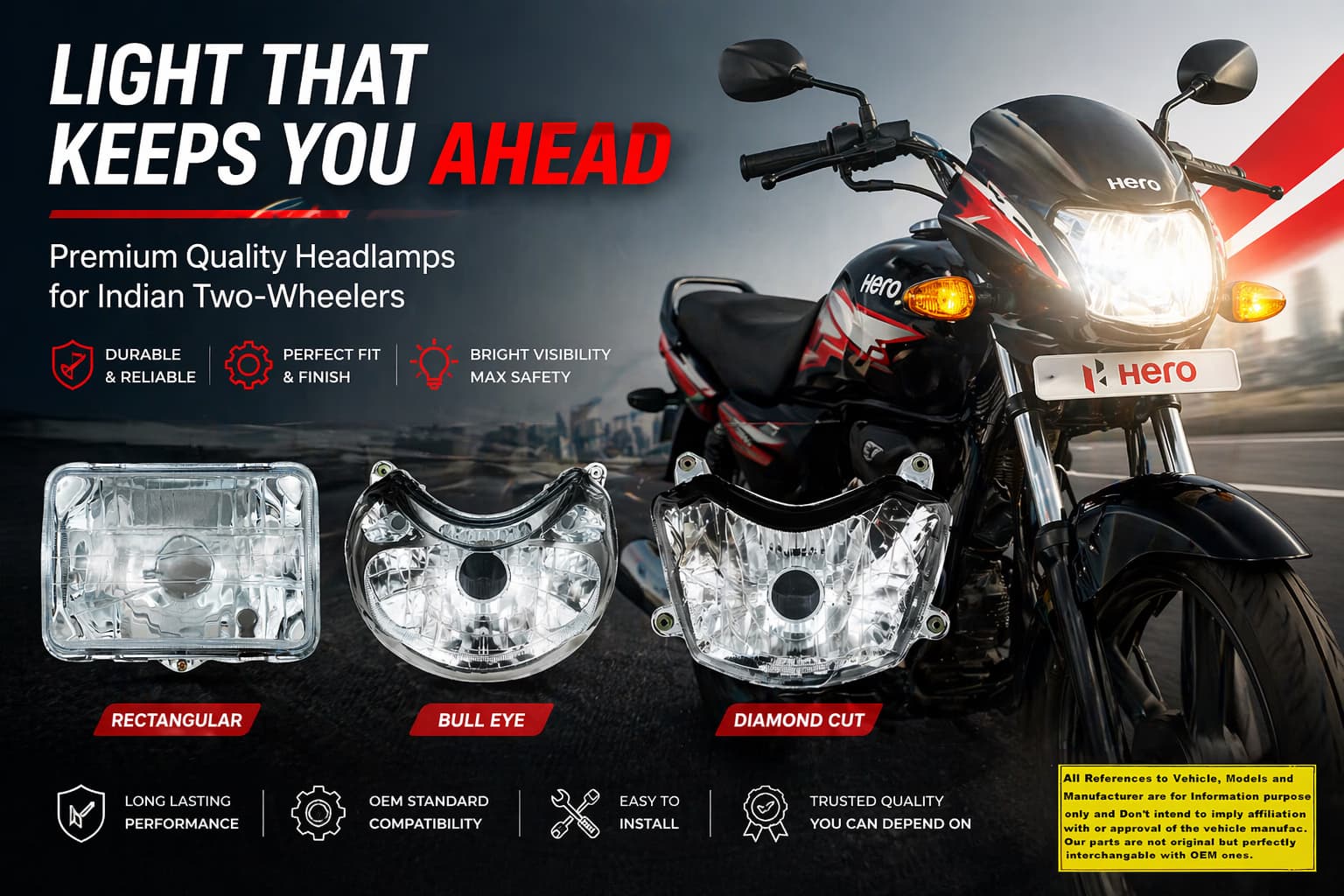 RAW Two Wheeler Spare Parts Manufacturer in India